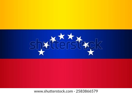 National Flag of the Bolivarian Republic of Venezuela. Vector element