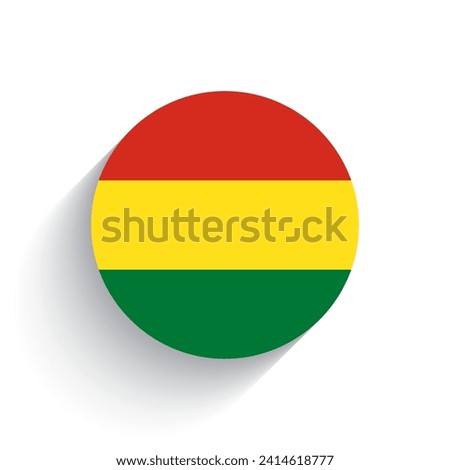 National flag of Bolivia icon vector illustration isolated on white background.