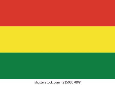 Landesflagge Boliviens - Vektorgrafik Eps10