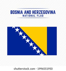 National Flag of Bosnia and Herzegovina