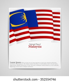 National flag brochure of Malaysia