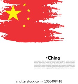 national flag with brush stroke vector Design 