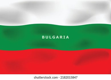 National flag of Bulgaria. White, green and red colors