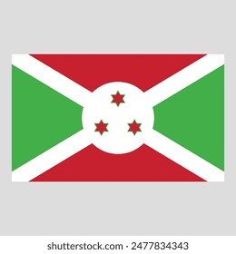  national flag of Burundi, the official symbol of the State