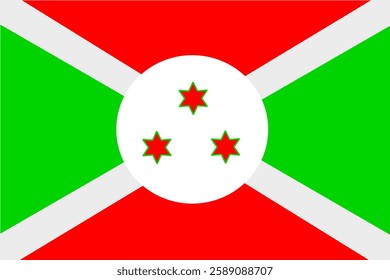 national flag Burundi .vector flag background