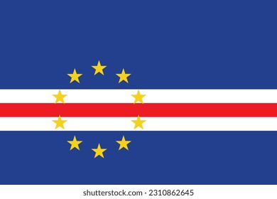 The National Flag of Cabo Verde