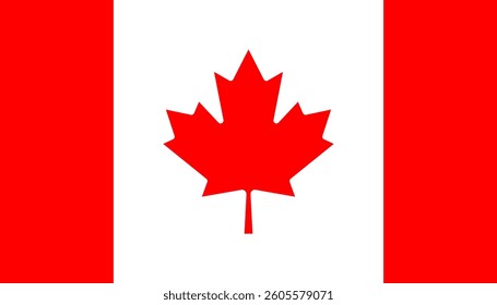 National flag of Canada vector illustration