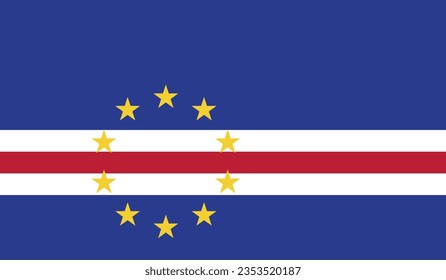 National Flag of Cape Verde | Vector