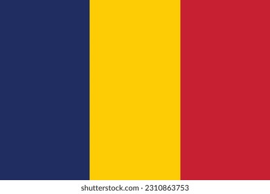 Die Nationalflagge im Tschad