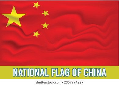 NATIONALER FLAG CHINA-3D-EFFEKT