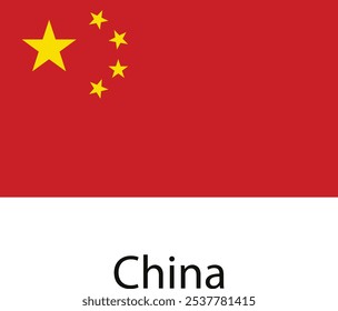 The national flag of China, featuring a large yellow star and four smaller ones arranged in a semi-circle.