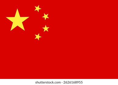 The national flag of China, featuring a large yellow star with four smaller stars in a semicircle, all on a red background.