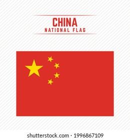 National Flag of China Stylish Design