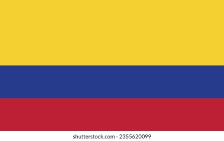 Bandera Nacional del Vector de Colombia