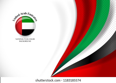 National Flag Color United Arab Emirates Stock Vector (Royalty Free ...