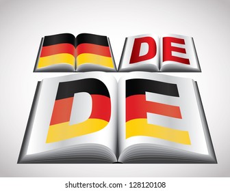 National Flag concept of Germany. Editable vector format.