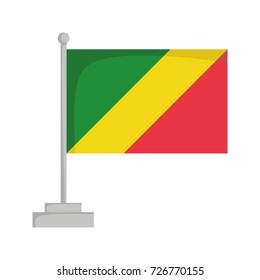 National flag of Congo Vector Illustration