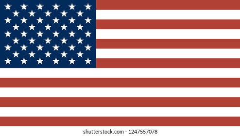 National flag correctly designed to specifications, USA