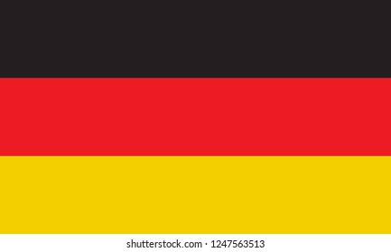 National flag correctly designed to specifications, Germany