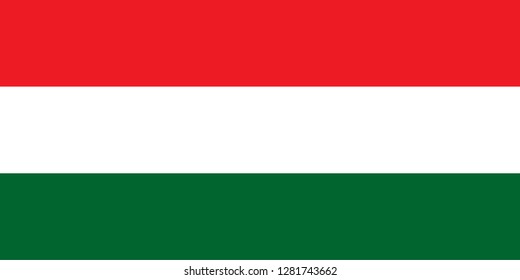 National flag correctly designed to specifications, Hungary