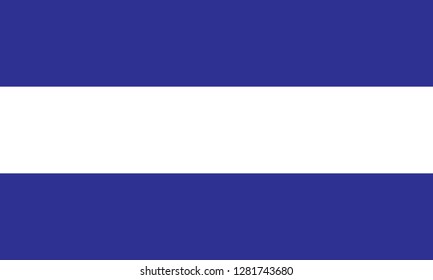 National flag correctly designed to specifications, El Salvador