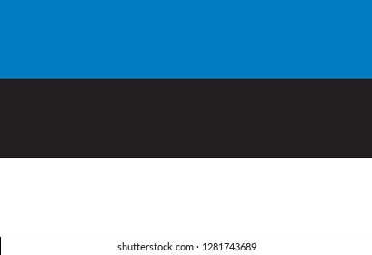 National flag correctly designed to specifications, Estonia