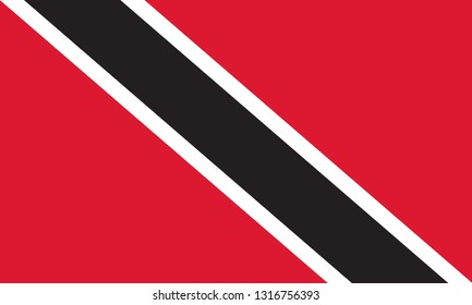 National flag correctly designed to specifications, Trinidad and Tobago