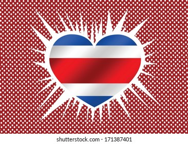 National flag of Costa Rica themes idea design