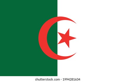 Bandera nacional del país de Argelia. Bandera de la República Democrática Popular de Argelia. Símbolo de estado. ... Argelino. África del Norte. Cuenca mediterránea. Islam sunita. Política.