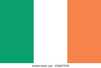 Bandera nacional del país de Irlanda. Bandera irlandesa. Símbolo del estado irlandés. Día de Irlanda. República Parlamentaria. Elecciones. Irishman.