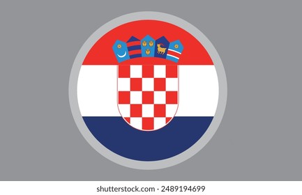 The national flag of Croatia