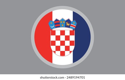 The national flag of Croatia