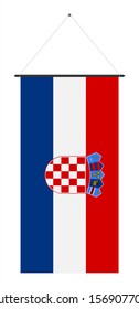 the national flag of croatia vertical