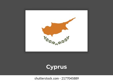 Die Nationalflagge Zyperns