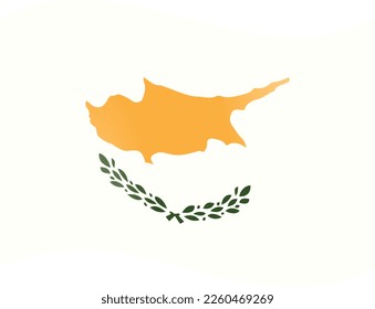 The national flag of Cyprus
