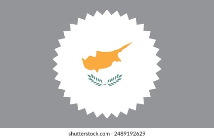 The national flag of Cyprus