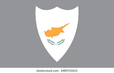 The national flag of Cyprus