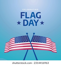 national flag day design template for celebration. american flag design. flag illustration. american flag.