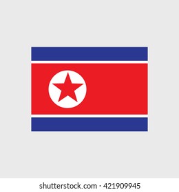 national flag of the Democratic People's Republic Korea