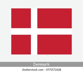National Flag of Denmark. Danish Country Flag. Kingdom of Denmark Detailed Banner. EPS Vector Illustration Cut File svg
