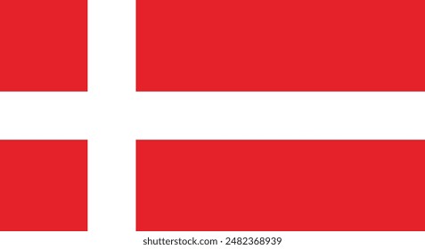 The national flag of Denmark vector illustration