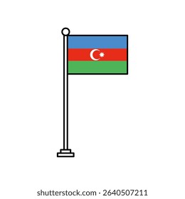 National Flag Design of Azerbaijan