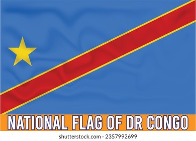 BANDERA NACIONAL DEL EFECTO 3D DEL DR. CONGO