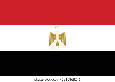 The National Flag of Egypt