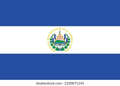 The National Flag of El Salvador