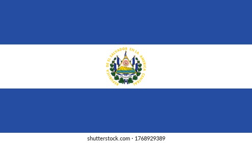 National flag of El salvador. Vector illustration, Vector of El salvador flag. EPS, Vector, illustration.