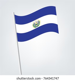 National Flag El Salvador Vector Illustration Stock Vector (Royalty ...