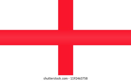 The national flag of the England with gradient effect. Modern Design or fabric background of England. Original banner of country. Vector illustration.EPS 10
