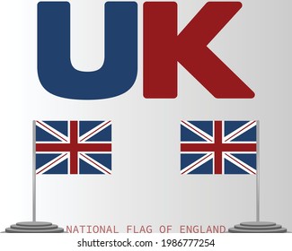 The national flag of england vector design