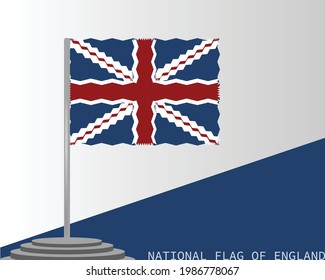 The national flag of england vector design